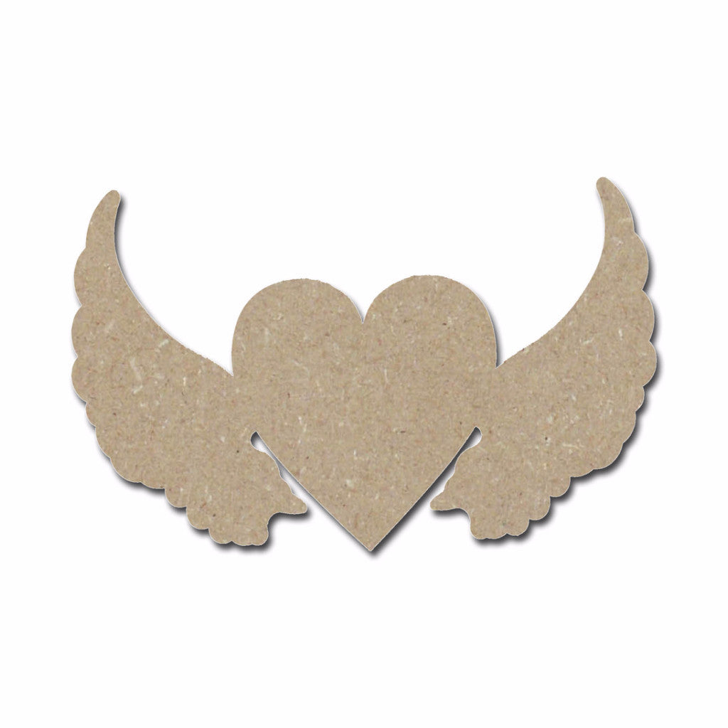 Angel With Wings, Wooden Craft Shape, Paintable MDF Craft 