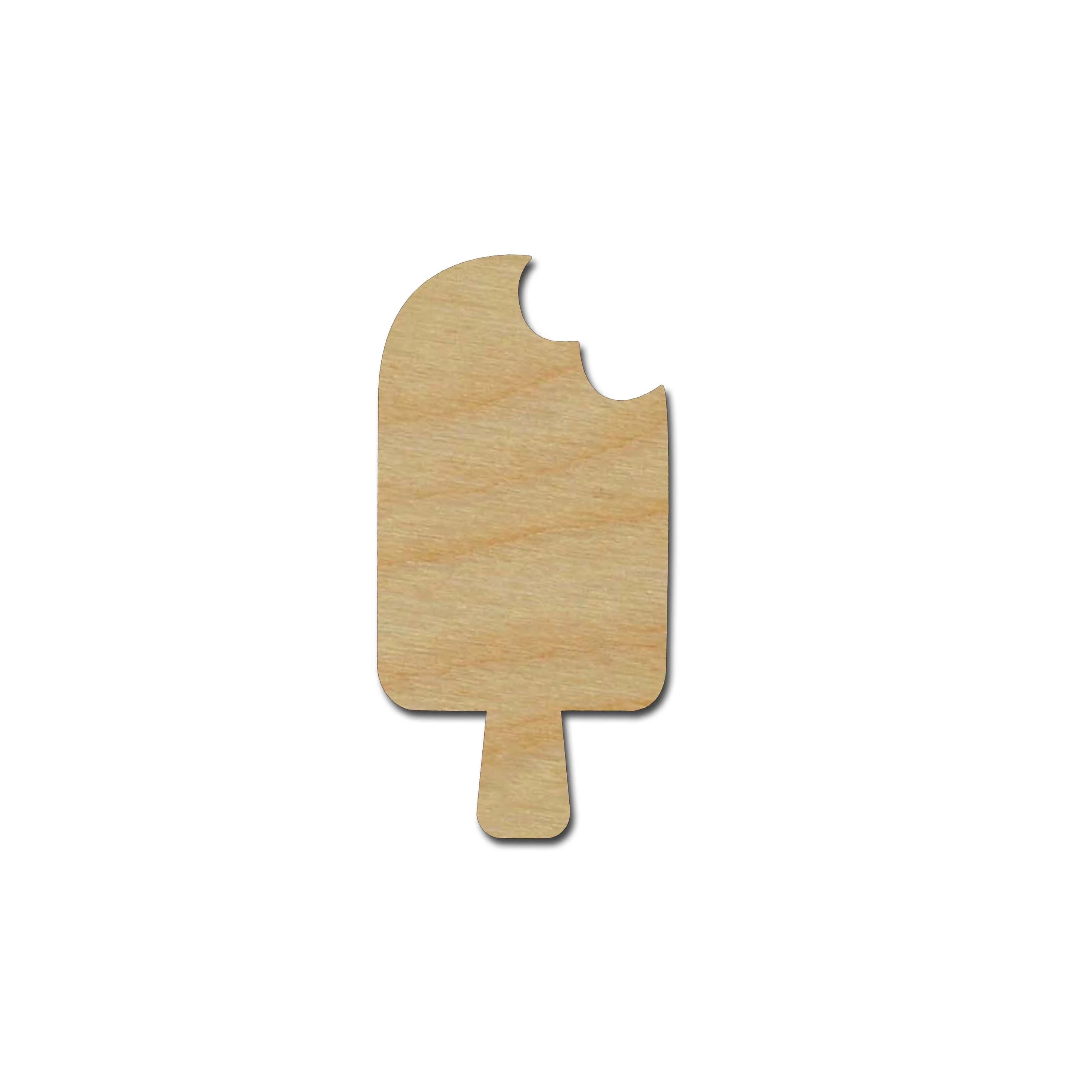 Popsicle Ice Cream Shape Unfinished Wood Cutouts DIY Crafts